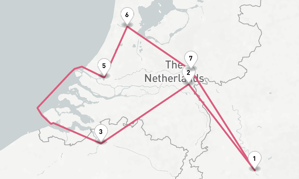 7 days, round-trip Rhine 8日間