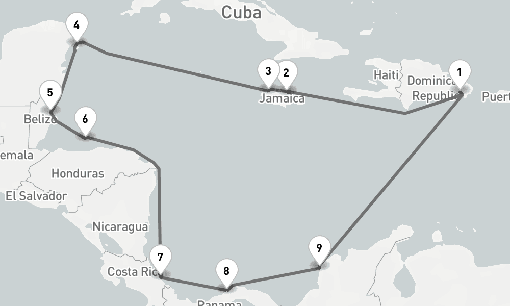 14 days, round-trip - Best Of Mittelamerika - AbBis La Romana 15日間