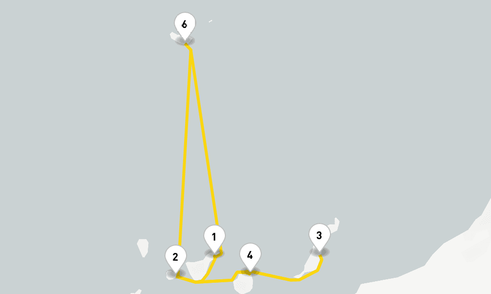 7 days, round-trip Canaries African Atlantic from St. Cruz de Tenerife 8日間