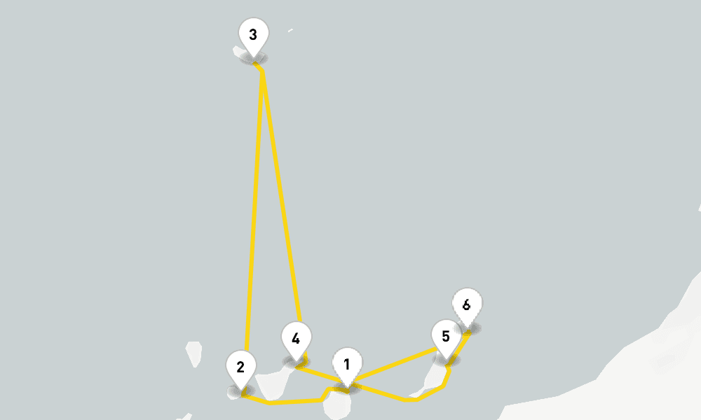 8 days, round-trip Canaries African Atlantic from Las Palmas 9日間