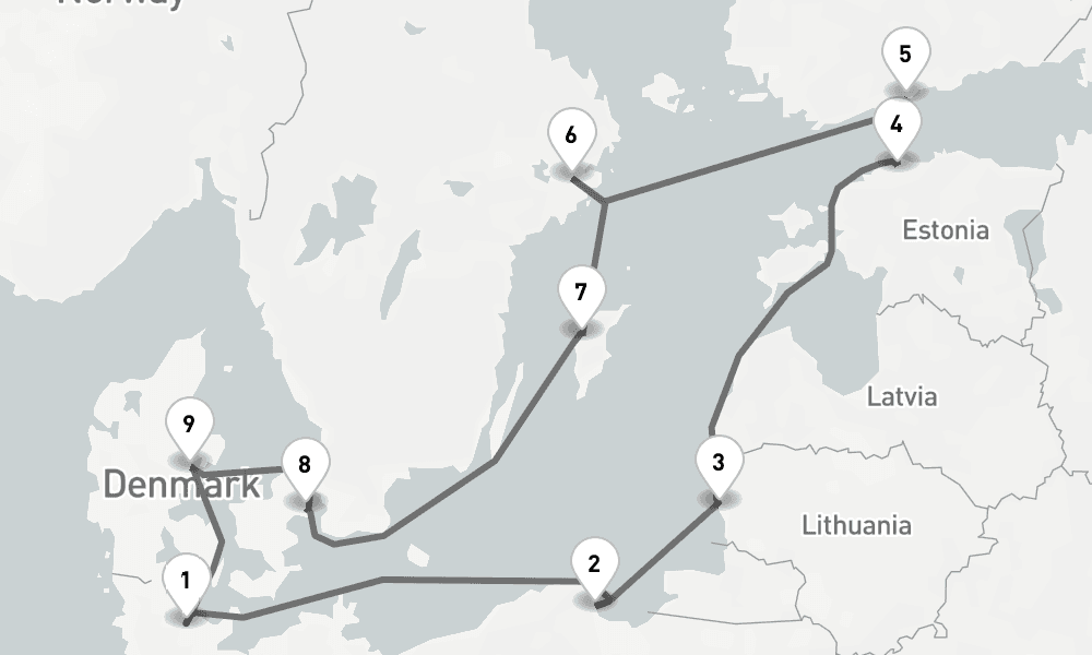 12 days, round-trip - Ostsee Intensiv - AbBis Kiel 13日間