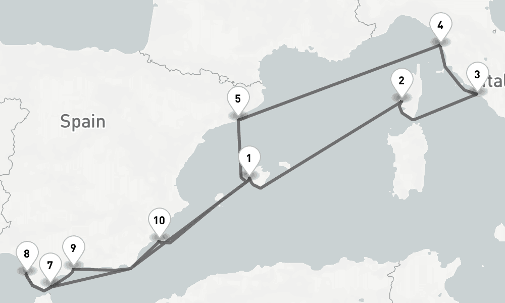 14 days, round-trip - Schonheiten Des Westlichen Mittelmeers - AbBis Palma 15日間
