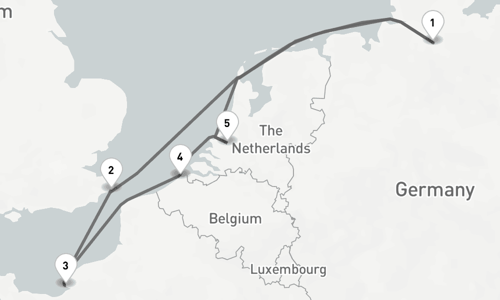 7 days, round-trip - Westeuropas Vielfalt - AbBis Hamburg 8日間