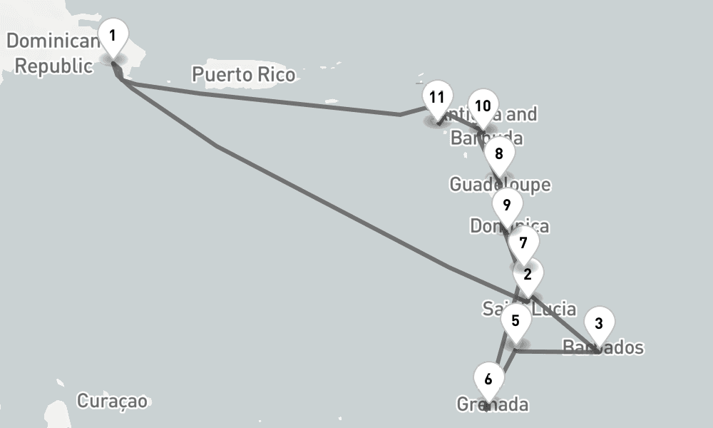 14 days, round-trip - Karibische Inseln - AbBis La Romana 15日間