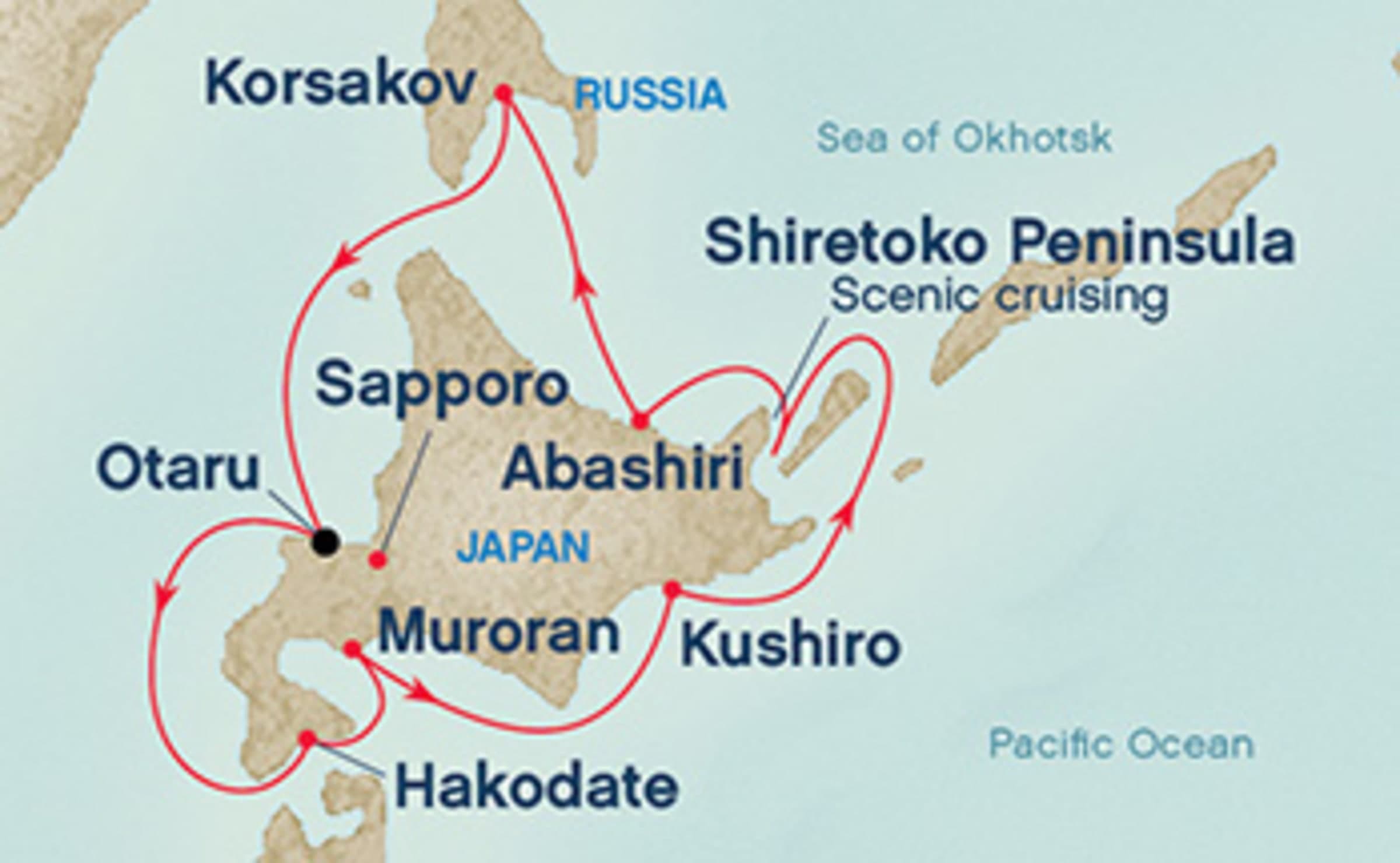 7 Night Asia / Orient Cruise from Otaruの写真