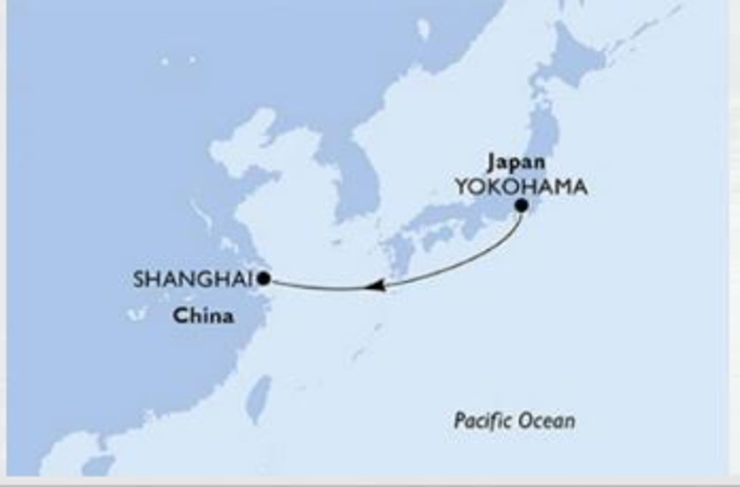 3 nights / 4 days, one-way from Yokohama to Shanghaiの写真