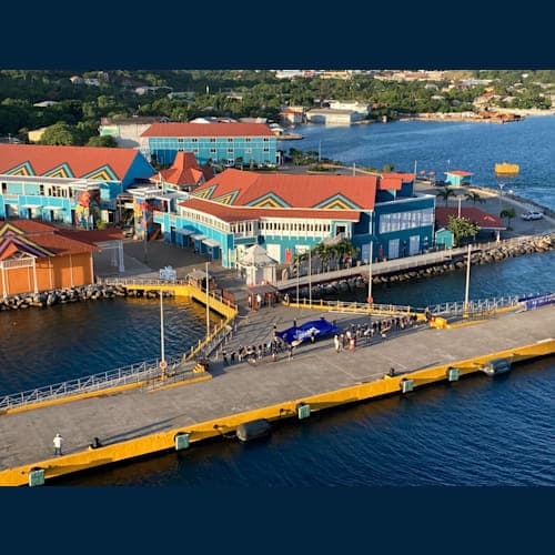 ロアタン島ではお見送りイベントがありました。
船が離れるとサっと離れるあたり、ドライだね。
ビジネス見送りかな?