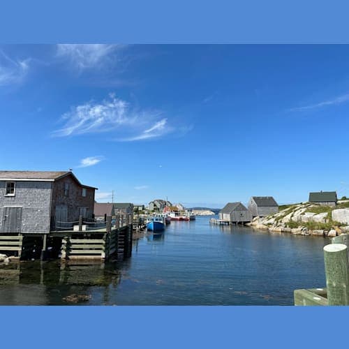 映画ハナミズキの撮影地、Nova Scotiaの小さな漁村。