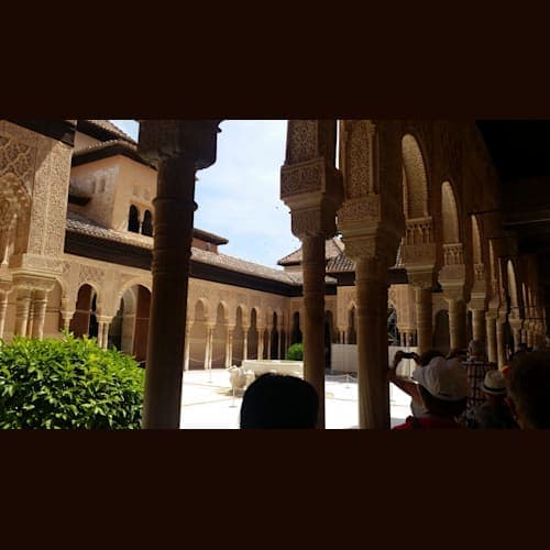 アルハンブラ宮殿。様式美が素晴らしい。
1日の入場者数制限があり、ツアーでないと入場が面倒とのこと。