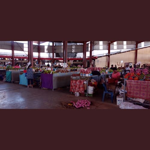 フィジー、ラウトカのマーケット
(限られた形だが無料WiFiがあった)