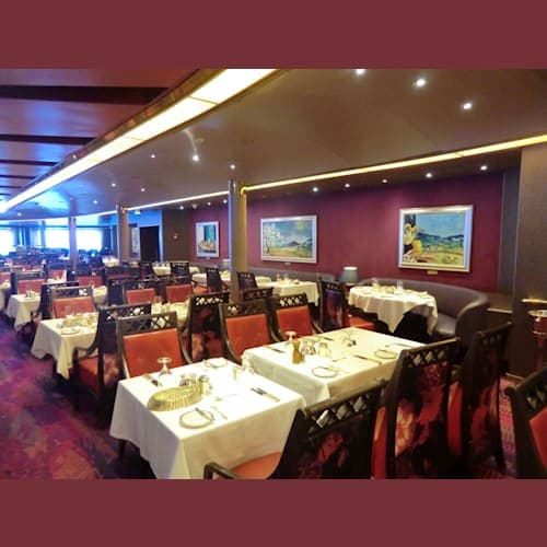 –ヴィスタ・ダイニングルーム– 「ザイデルダム出港に乾杯!」