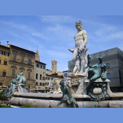 同じくフィレンツェ、まさに、「天井のない美術館」。