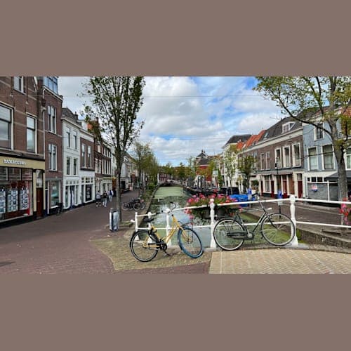 寄港地ロッテルダムではデルフトを訪れました。
オランダは恐らくどこも自転車が多い街ですね。