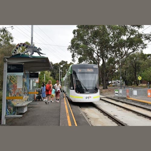 トラムのメルボルン動物園駅です。