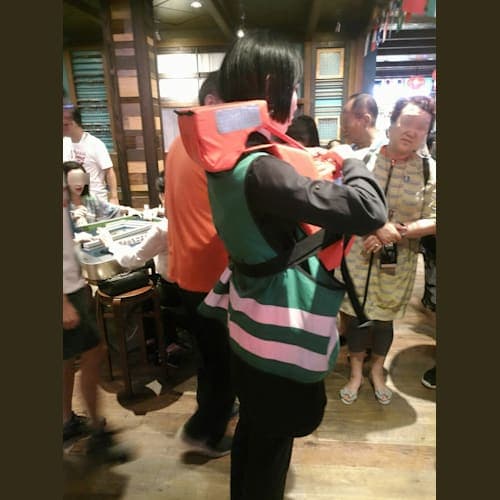 避難訓練中も麻雀はやめません