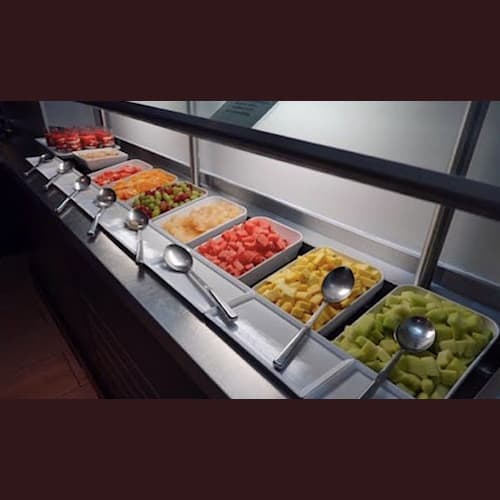 朝食のメニューです、毎日メニューに変わりはありません。